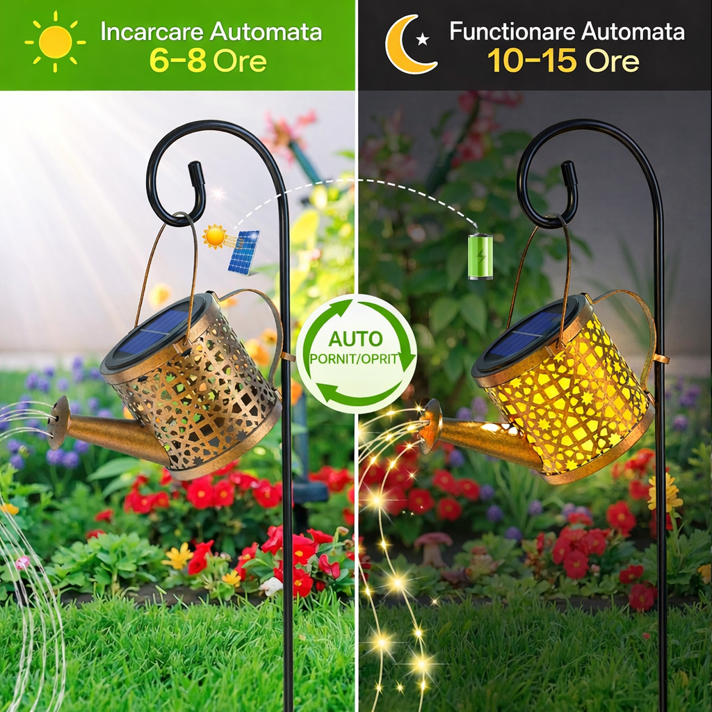 Lumină Solară Decorativă Tip Cană